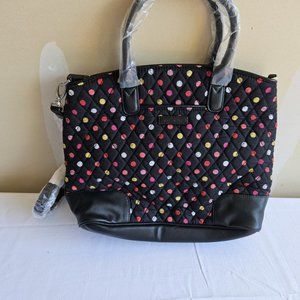 Vera Bradley black purse with dot pattern, new without tags.